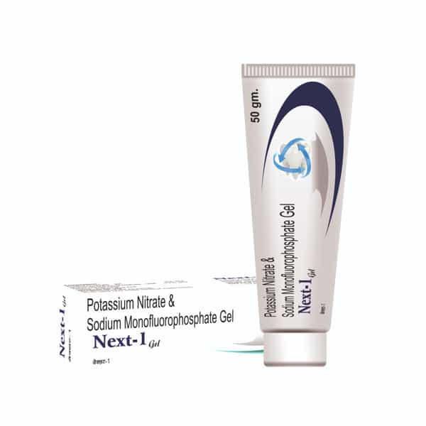 Sidhbali Next-1 Gel | Potassium Nitrate & Sodium Monofluorophosphate Gel | Fights Tooth Decay - 50G