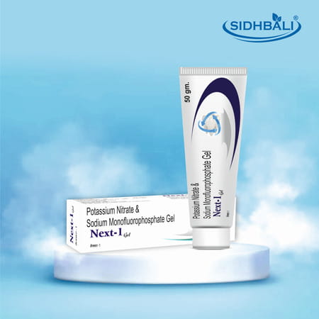 Sidhbali Next-1 Gel | Potassium Nitrate & Sodium Monofluorophosphate Gel | Fights Tooth Decay - 50g
