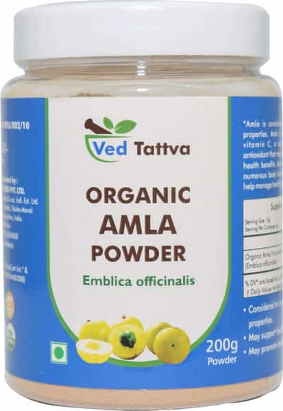 Ved Tattva Organic Amla Powder 200 Gms (Pack Of 2)