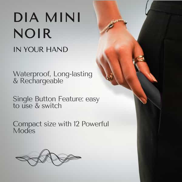 Libertee Dia Mini Bullet Rechargeable Massager Noir