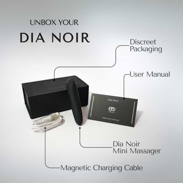 Libertee Dia Mini Bullet Rechargeable Massager Noir