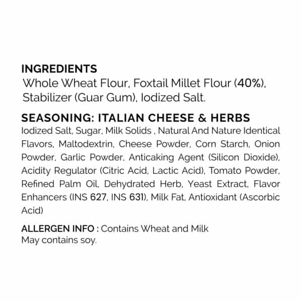 Auric Baked Instant Italian Cheese & Herbs Noodles 70G (Pack Of 6) Baked | Not Fried