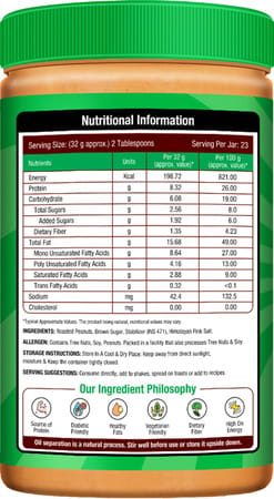 Nourishvitals Classic Peanut Butter Extra Crunchyclassic Roast High Quality Roasted Peanuts 750 G