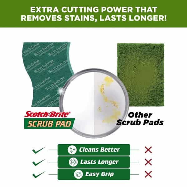 Scotch-Brite Silver Sparks Scrub Pad- Pack Of 3
