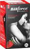 Manforce Xotic Condoms For Men With 1500 Dots | Pack Of 20 - Strawberry Flavoured