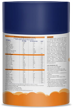 Gritzo Super Gummies| Multivitamin For Kids (Natural Orange Flavour| 30 Gummies)