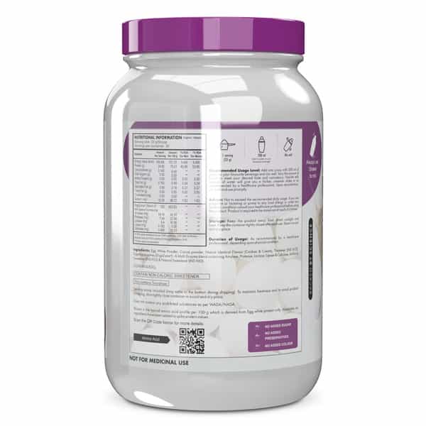 Healthyhey Nutrition Egg White Protein - Instant Mix- 80% Protein 1 Kg Chocolate