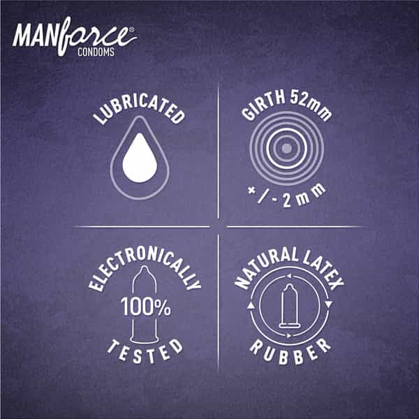 Manforce Ignite Apple-Peach Flavoured Extra Dotted Box Of 10 Condoms