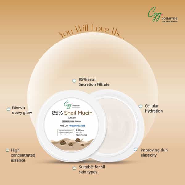 Cgg Cosmetics Snail Mucin All In One Cream 90G( Buy1 Get 1)
