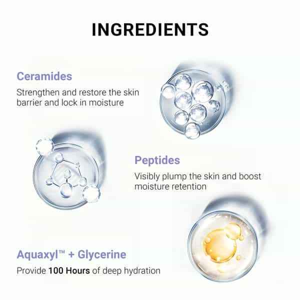 Sereko 100H Hydration Face Moisturiser Day Cream With Ceramides & Peptides 50 Ml