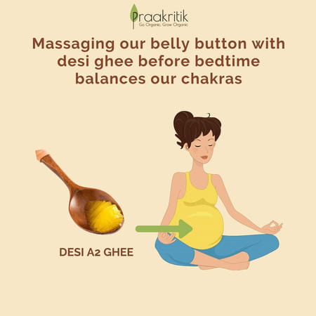 Praakritik Natural Desi Gir Cow A2 Ghee 250ml