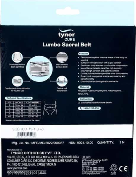 Tynor Cure Lumbo Sacral Belt Xl (115-130Cm) 1N