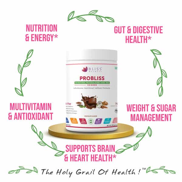 Probliss Women Nutritional Protein And Herbs | High Concentration Of Protein - 500G Chocolate