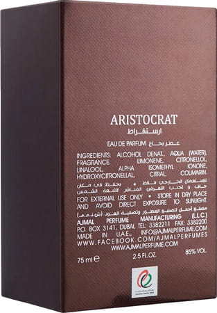 Ajmal Aristocrat Edp 75ml Perfume For Men And Asher Cp Oil Alcohol-Free Attar 12ml For Unisex