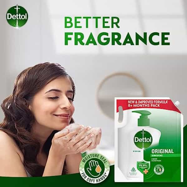 Dettol Original Germ Defence Liquid Handwash - 1.5L(8+ Months Pack)