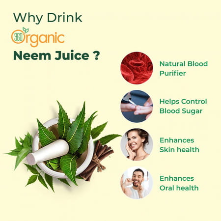 360 Degree Organic Neem Juice - 500 Ml (Pack 2)