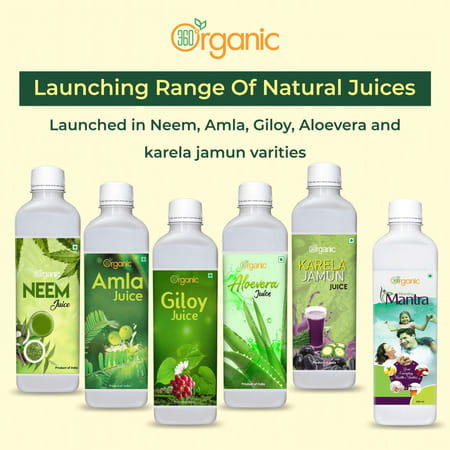 360 Degree Organic Neem Juice - 500 Ml (Pack 2)