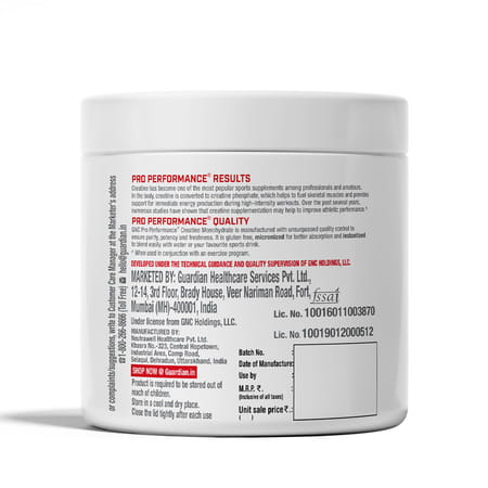 Gnc Pro Performance Creatine Monohydrate | 100gm | 33 Servings | Athletic Performance | Blueberry