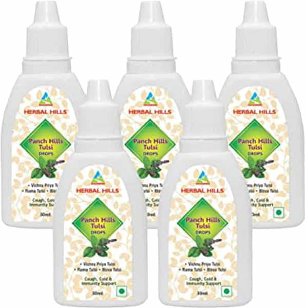 Herbal Hills Panch Tulsi 30Ml Drops -Pack Of 5