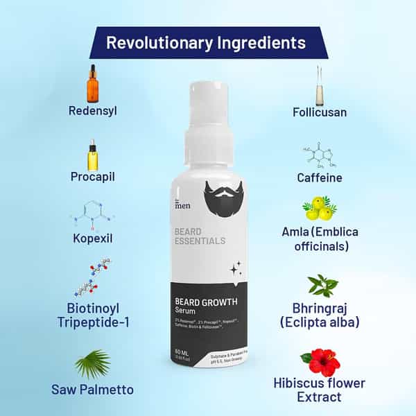 Formen Advanced Beard Growth Serum For Men | With Redensyl | Procapil | For Patchy Beard (60 Ml)