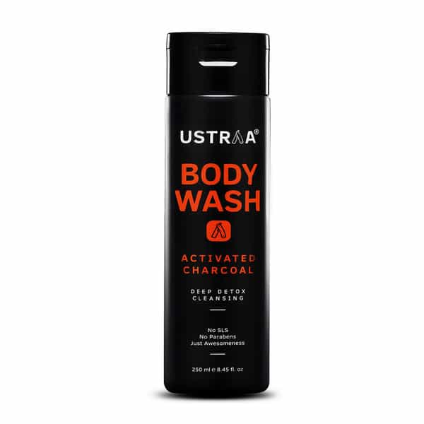 Ustraa Body Wash-Activated Charcoal 250 Ml