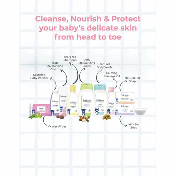Softsens Baby Complete Baby Bath & Skin Essentials Set