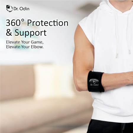 Dr. Odin At 01 Tennis Elbow Brace - Adjustable Compression Support For Pain Relief & Injury Recovery