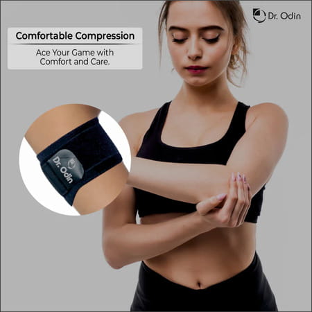 Dr. Odin At 01 Tennis Elbow Brace - Adjustable Compression Support For Pain Relief & Injury Recovery