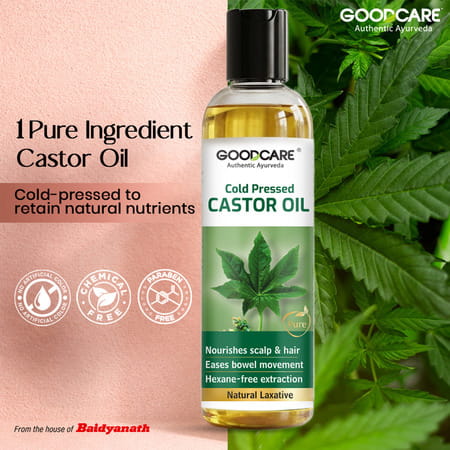 Goodcare Cold Pressed Castor Oil 200Ml | Hair & Scalp Care | Skin Hydration | Natural Laxative