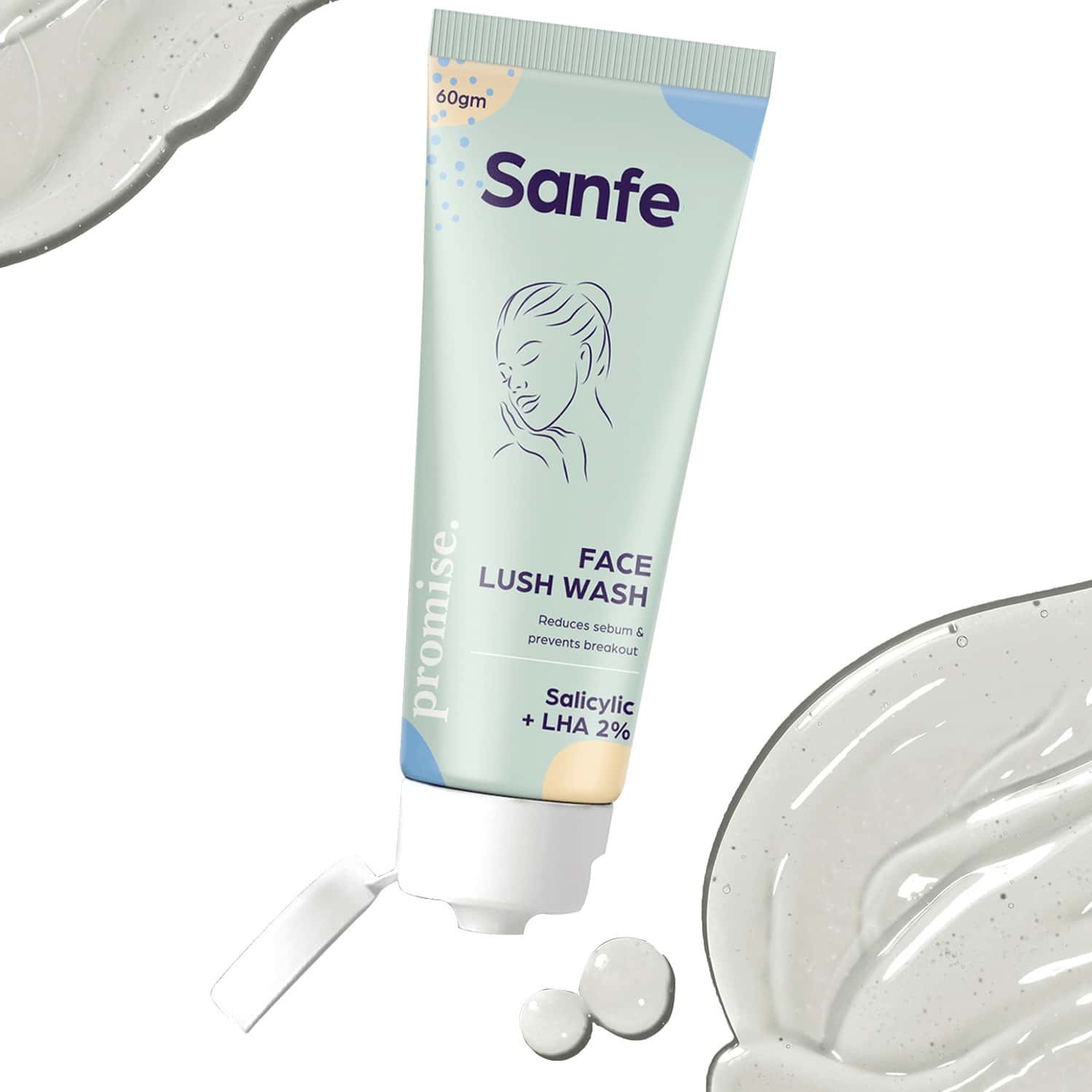 Buy SANFE PROMISE SALICYLIC ACID FACE LUSH WASH FOR OILY ACNE PRONE