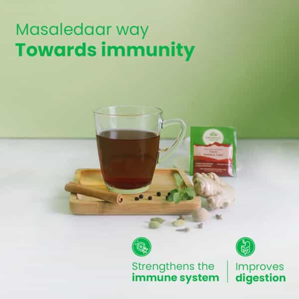 Organic India Tulsi Masala Chai 25 Teabags Box