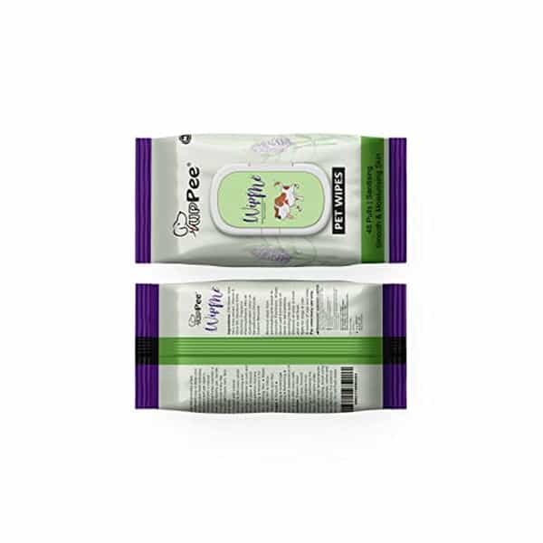 Puppee Wipe Me 576Pcs Pet Wet Wipes (Pack Of 12) With Lavender Essential | Vitamin E & Olive Oil