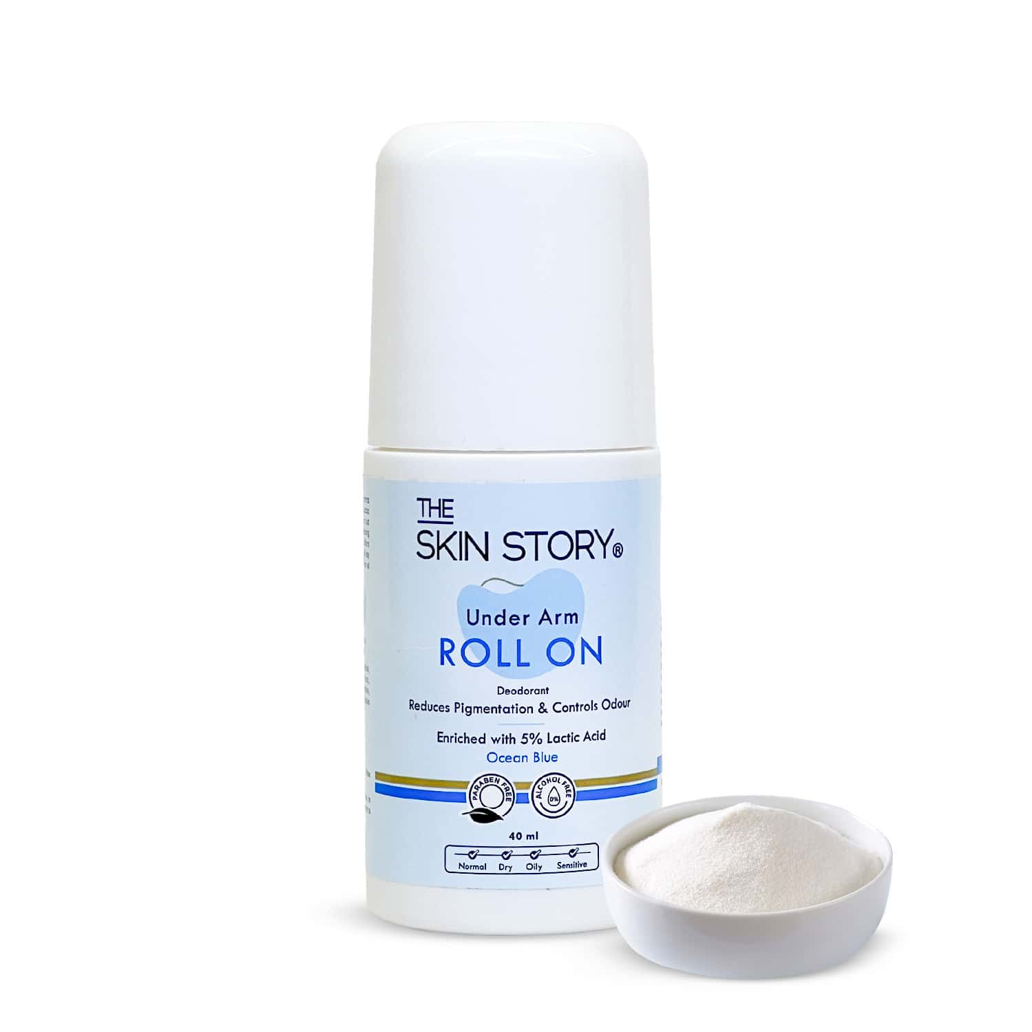 The Skin Story Under Arm Roll On For Odor Control Anti Pigmentation 40 Ml