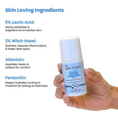 The Skin Story Under Arm Roll On For Odor Control Anti Pigmentation 40 Ml