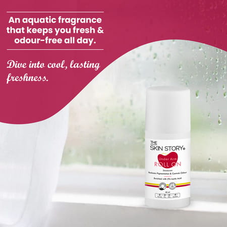 The Skin Story Under Arm Roll On For Odor Control Anti Pigmentation 40 Ml