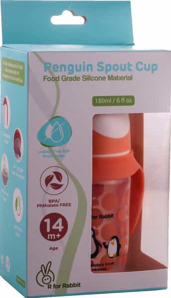 R For Rabbit Penguin Spout Sipper Sippers - Orange