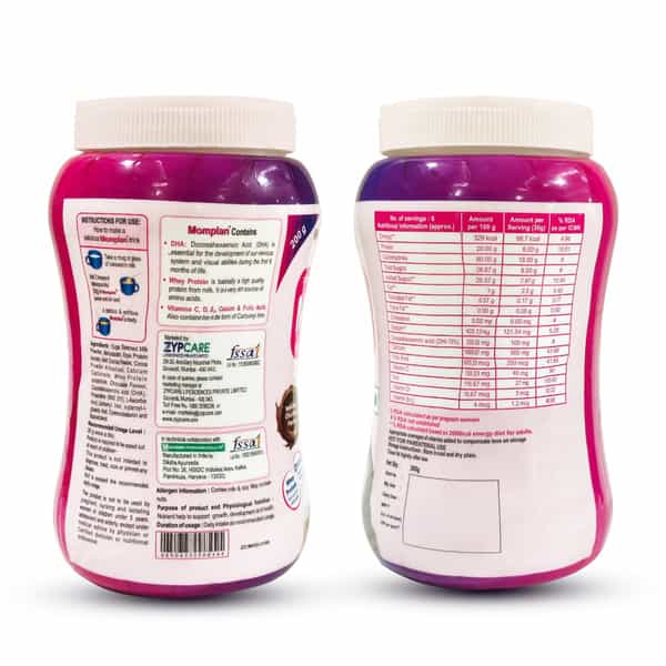 Momplan Family Nutrition Whey Protein Powder | 200 Gm X 2 Bottles