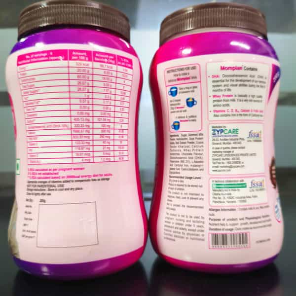Momplan Family Nutrition Whey Protein Powder | 200 Gm X 2 Bottles