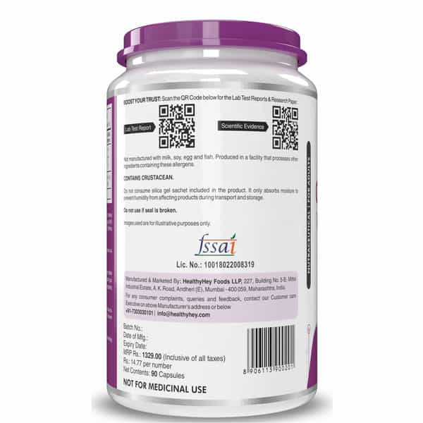 Healthyhey Double Strength Glucosamine Chondroitin And Msm For Cartilage 90 Caps