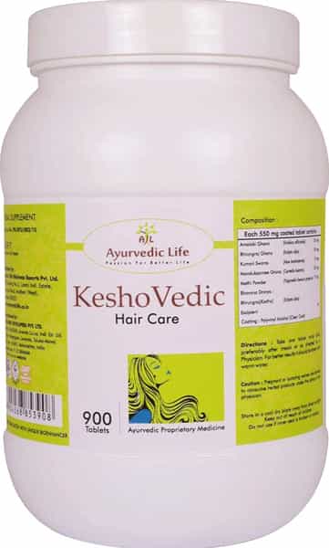 Al-Ayurvedic Life Keshovedic - 900 Tablets Pack Of 4