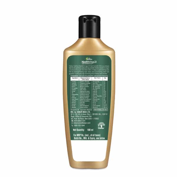 Dabur Vatika Neelibhringa 21 Hair Growth Oil-100Ml