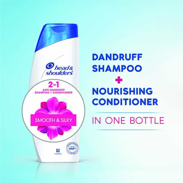 Head & Shoulders Smooth And Silky 2-In-1 Shampoo + Conditioner - 340Ml
