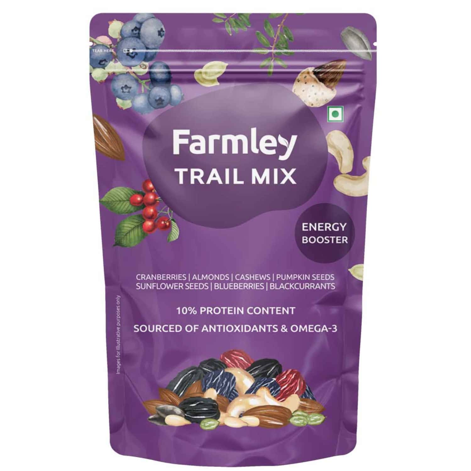 Farmley Trail Mix Dry Fruits Nuts & Seeds 200 G