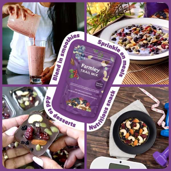 Farmley Trail Mix Dry Fruits Nuts & Seeds 200 G