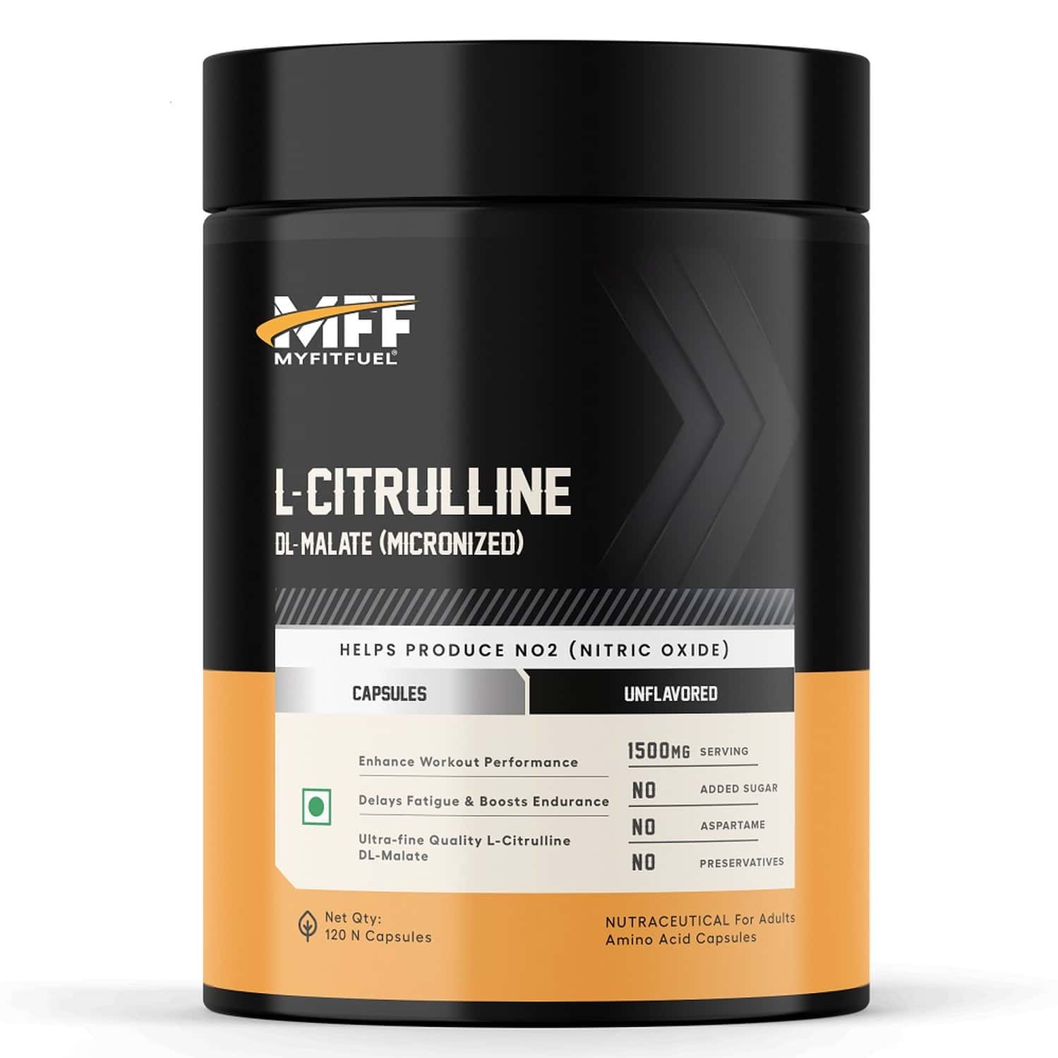 Myfitfuel Citrulline Malate (1500 Mg) 120 Capsules| Amino Acid