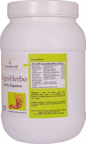 Al-Ayurvedic Life Digesherbo - 900 Tablets Pack Of 2