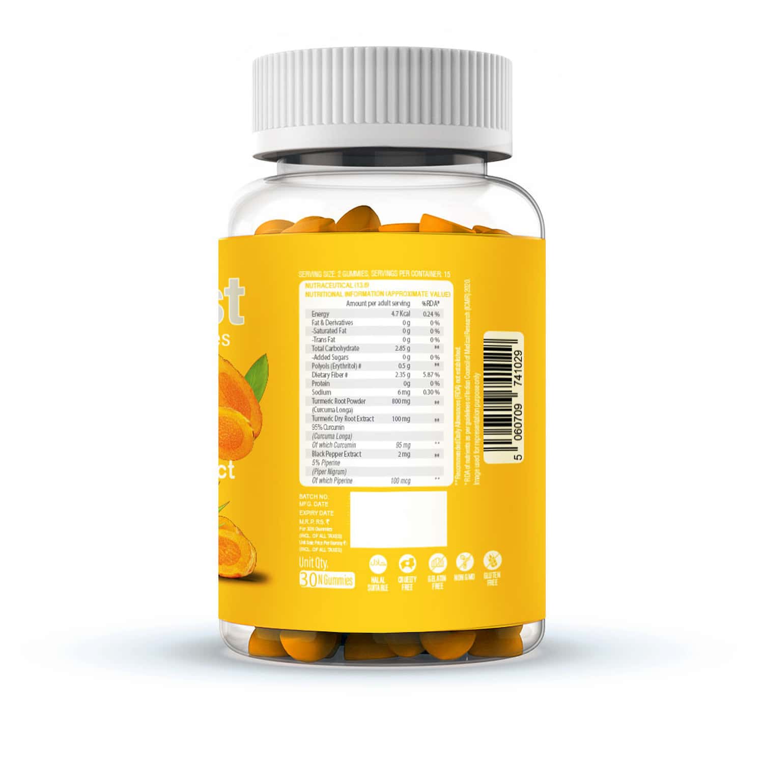 Buy NUTRIBURST TURMERIC CURCUMIN GUMMIES NATURAL GINGER FLAVORPACK