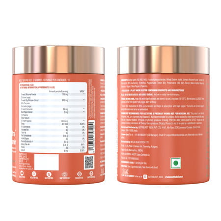 Nutriburst Turmeric Ultra Gummies For Joint Health | Anti-Inflammation (30 Gummies)(Ginger Flavor)