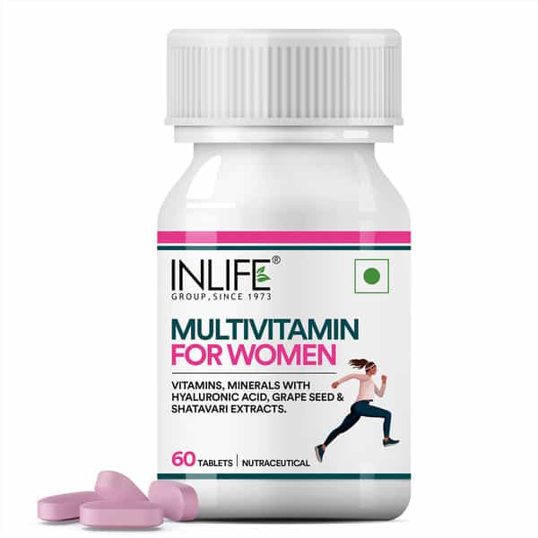Inlife Women's Multivitamin Tablets | Supports Immunity And Energy Levels | 60 Tablets