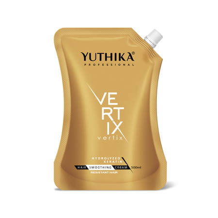 Yuthika Professional Vertix Hydrolyzed Keratin Hair Smoothing Cream For Resistant Hair 500ml